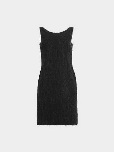 Prada FW 1998 Black Wool-Mohair Shift Dress