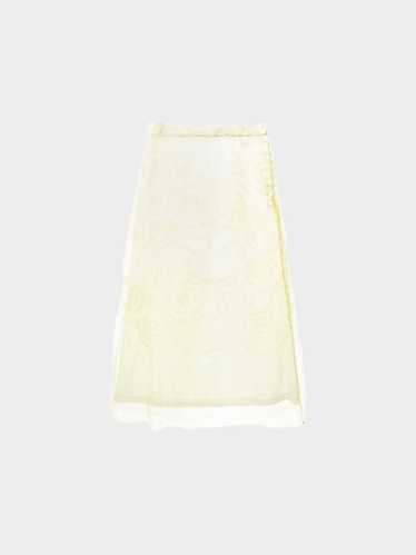 Issey Miyake SS 2011 Rare White and Beige Sheer Sw