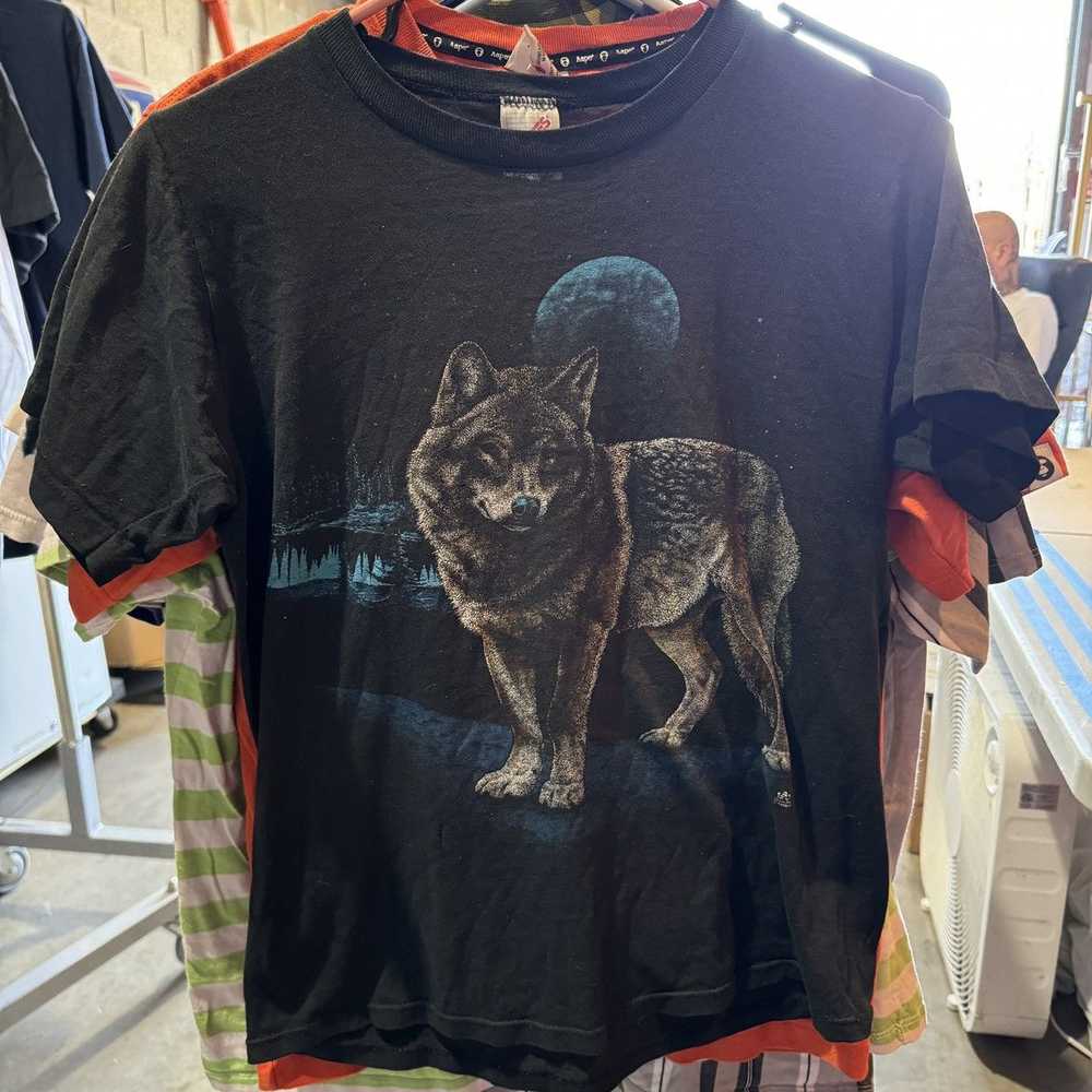 Jerzees × Streetwear × Vintage 1997 Vintage Wolf … - image 1