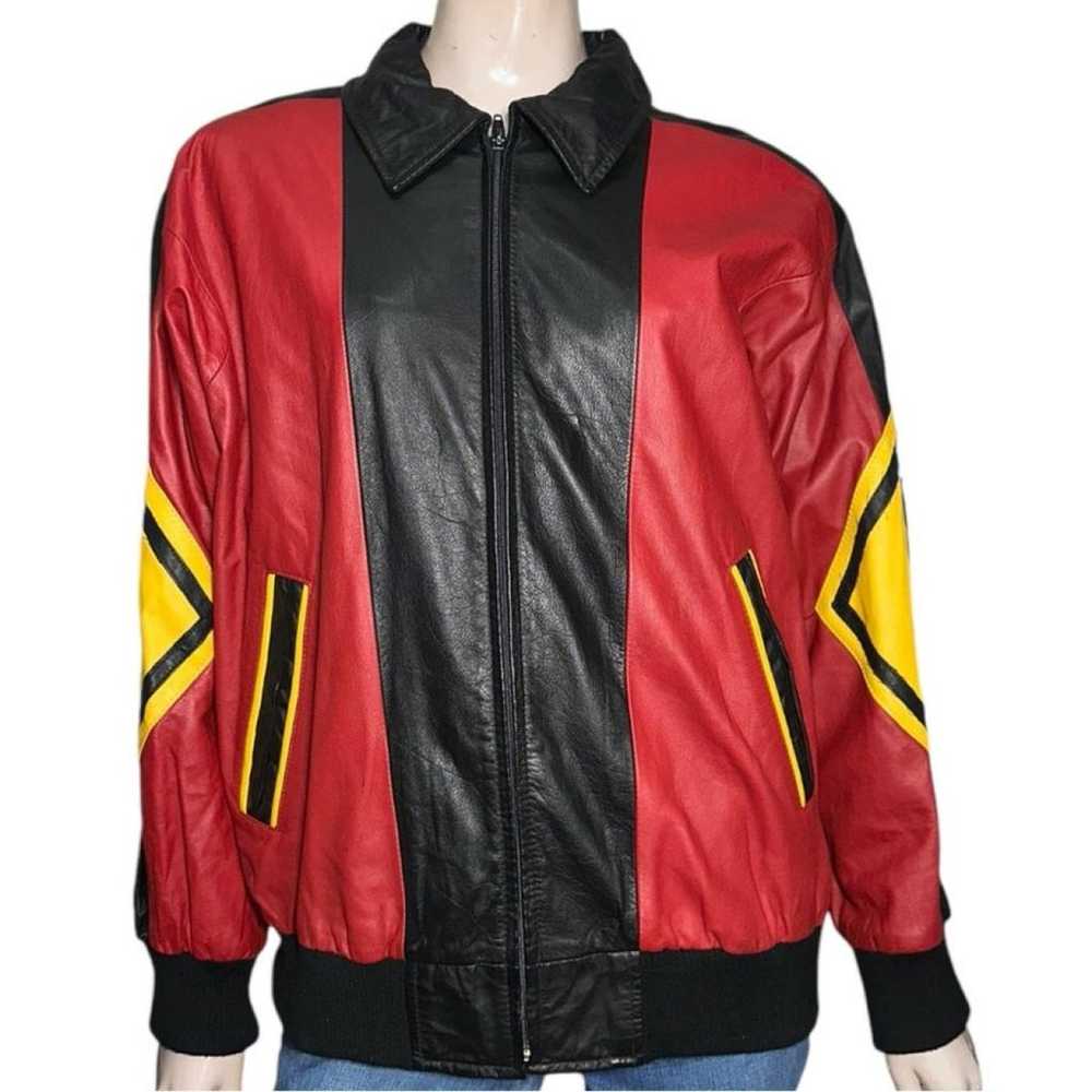 Non Signé / Unsigned Leather jacket - image 1