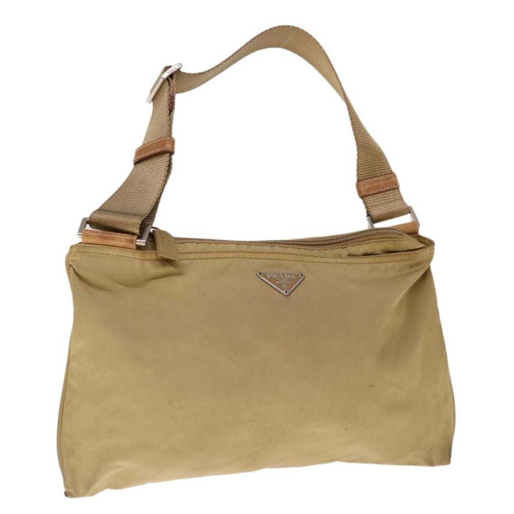 Prada Tessuto Beige Synthetic Shoulder Bag (Pre-O… - image 9