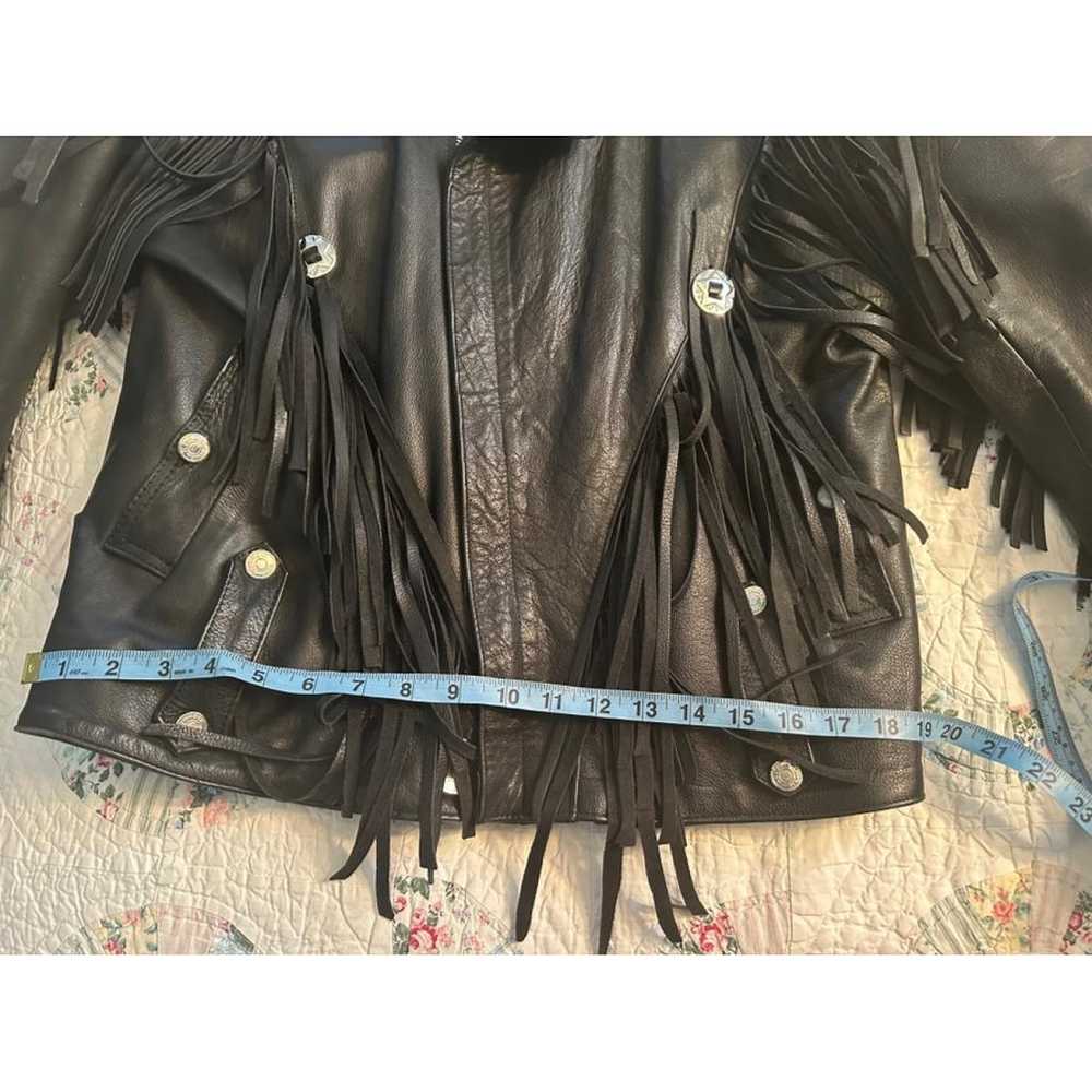 Non Signé / Unsigned Leather jacket - image 11