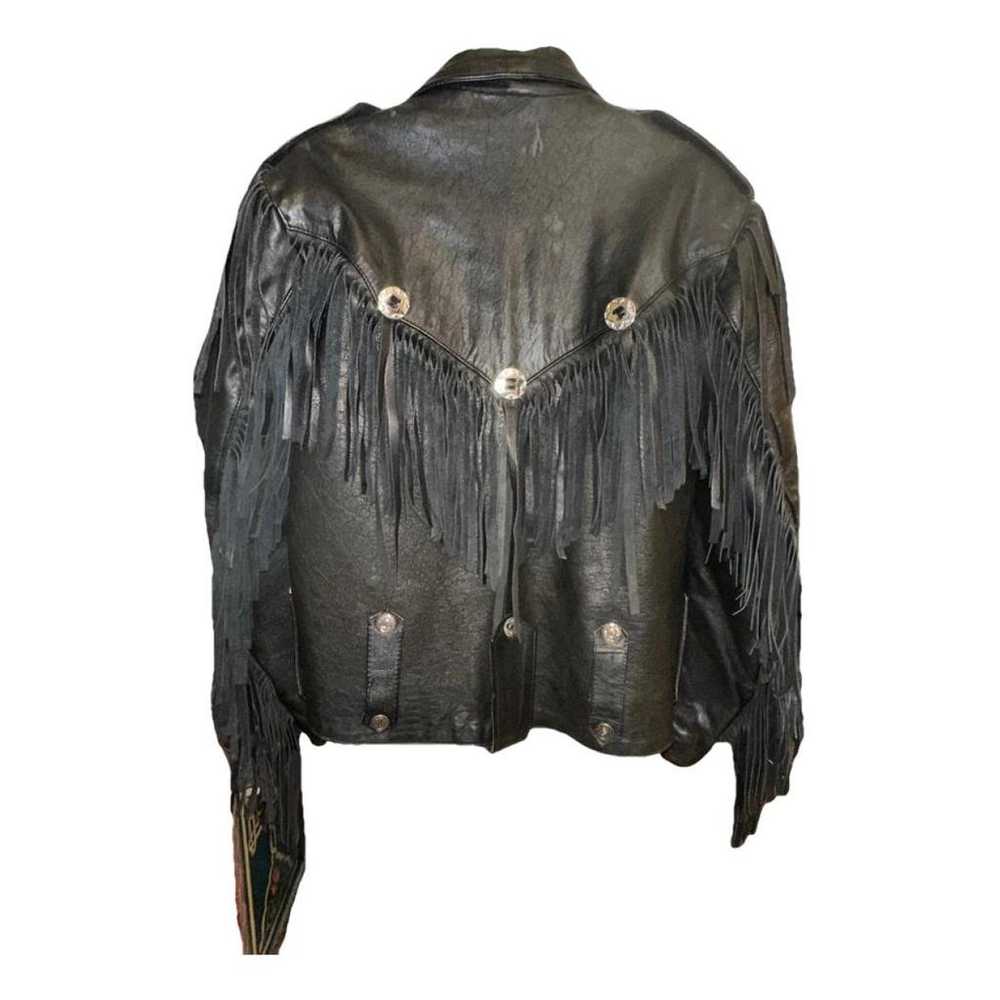 Non Signé / Unsigned Leather jacket - image 2