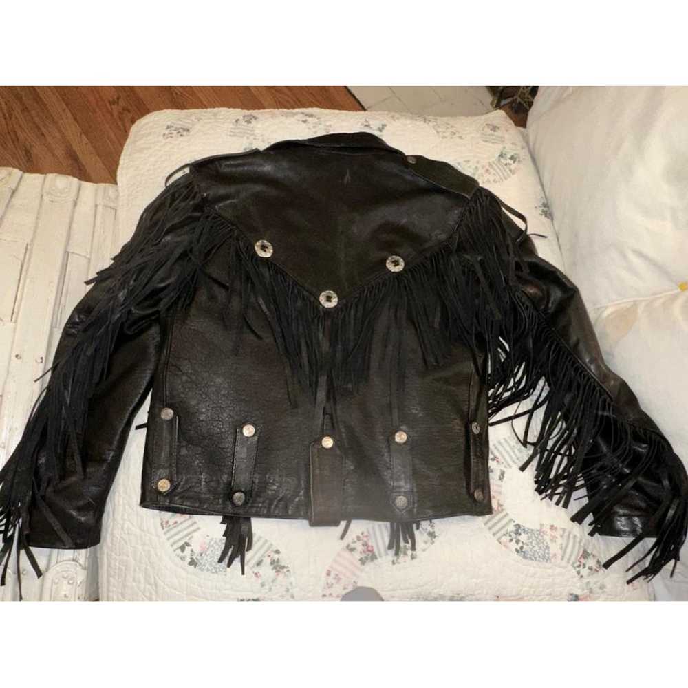 Non Signé / Unsigned Leather jacket - image 3