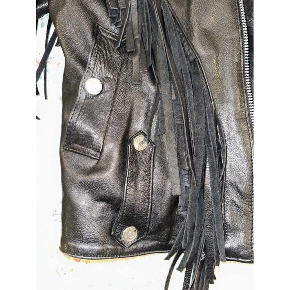 Non Signé / Unsigned Leather jacket - image 6