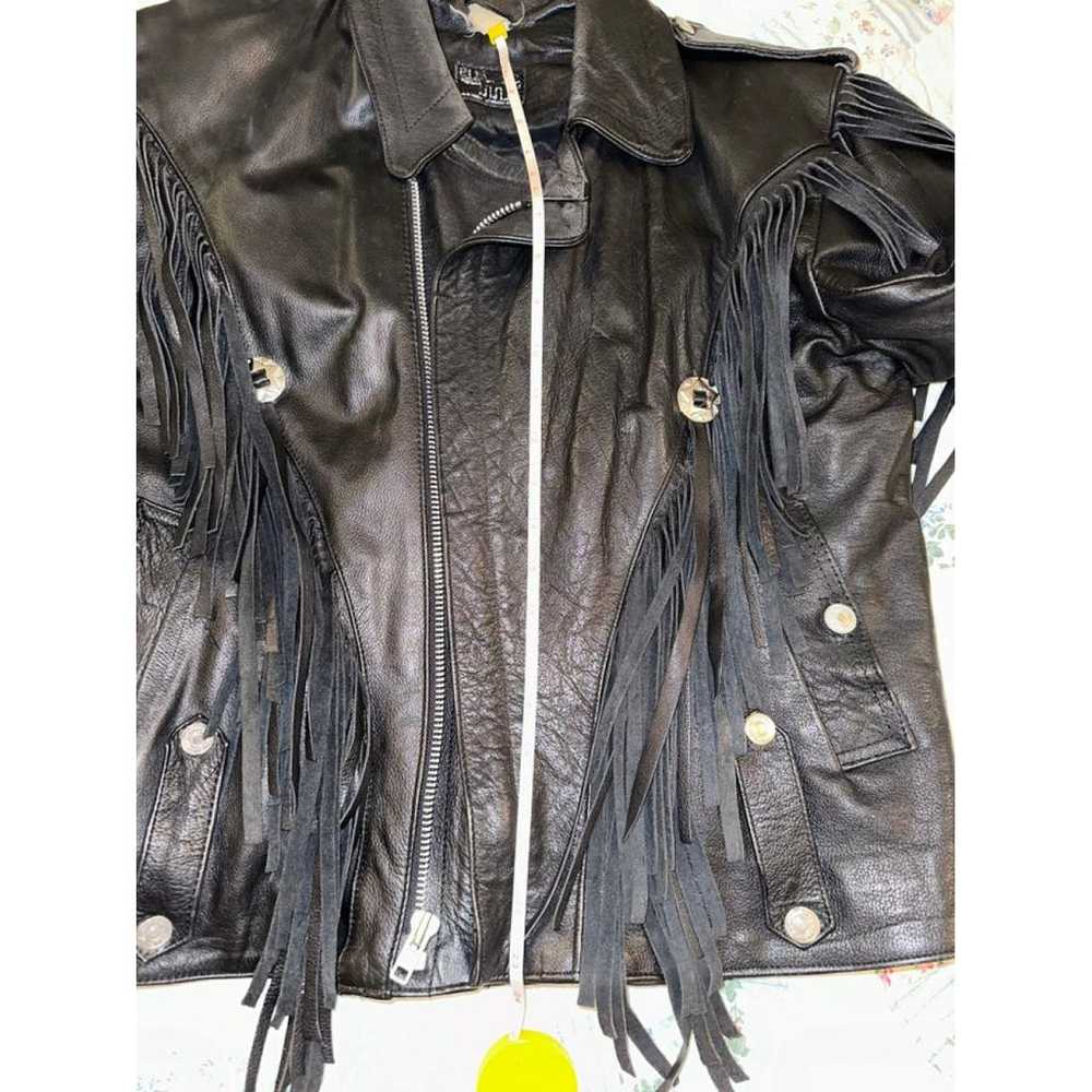 Non Signé / Unsigned Leather jacket - image 7