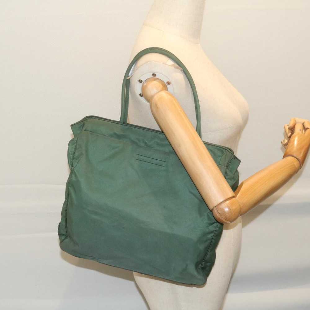 Prada Tessuto Green Synthetic Tote Bag (Pre-Owned) - image 7