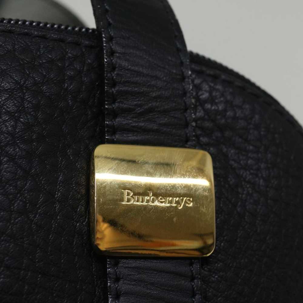 Burberry Black Leather Handbag (Pre-Owned) - image 6