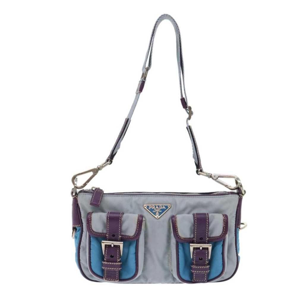 Prada Tessuto Blue Synthetic Shoulder Bag (Pre-Ow… - image 1