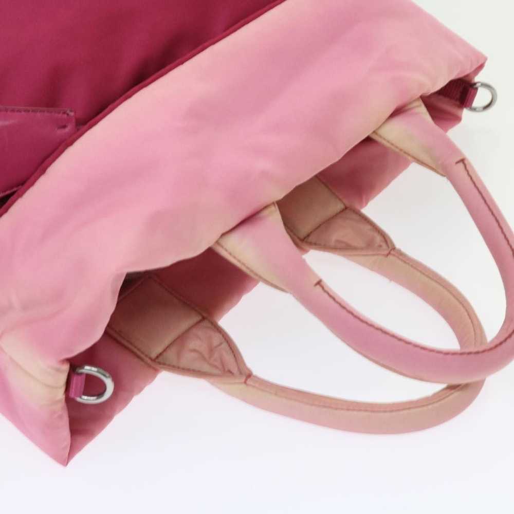 Prada Cabas Pink Synthetic Handbag (Pre-Owned) - image 10