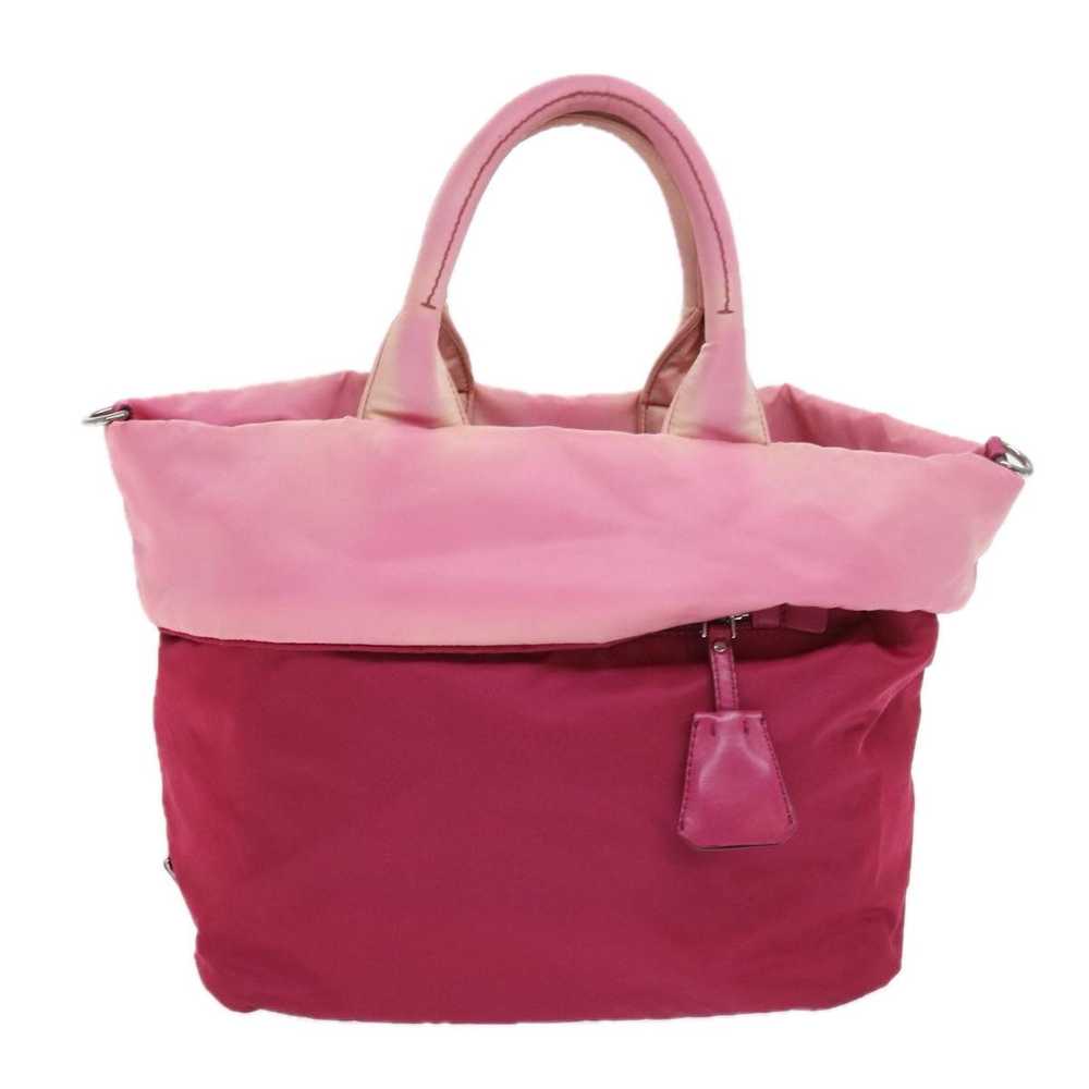 Prada Cabas Pink Synthetic Handbag (Pre-Owned) - image 1