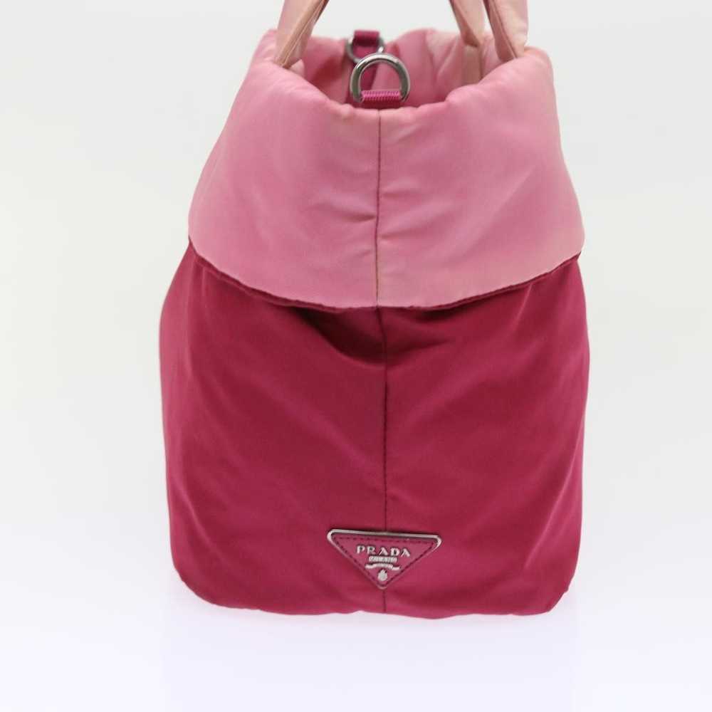 Prada Cabas Pink Synthetic Handbag (Pre-Owned) - image 4