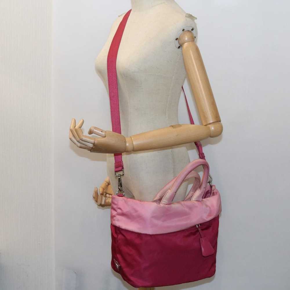 Prada Cabas Pink Synthetic Handbag (Pre-Owned) - image 7