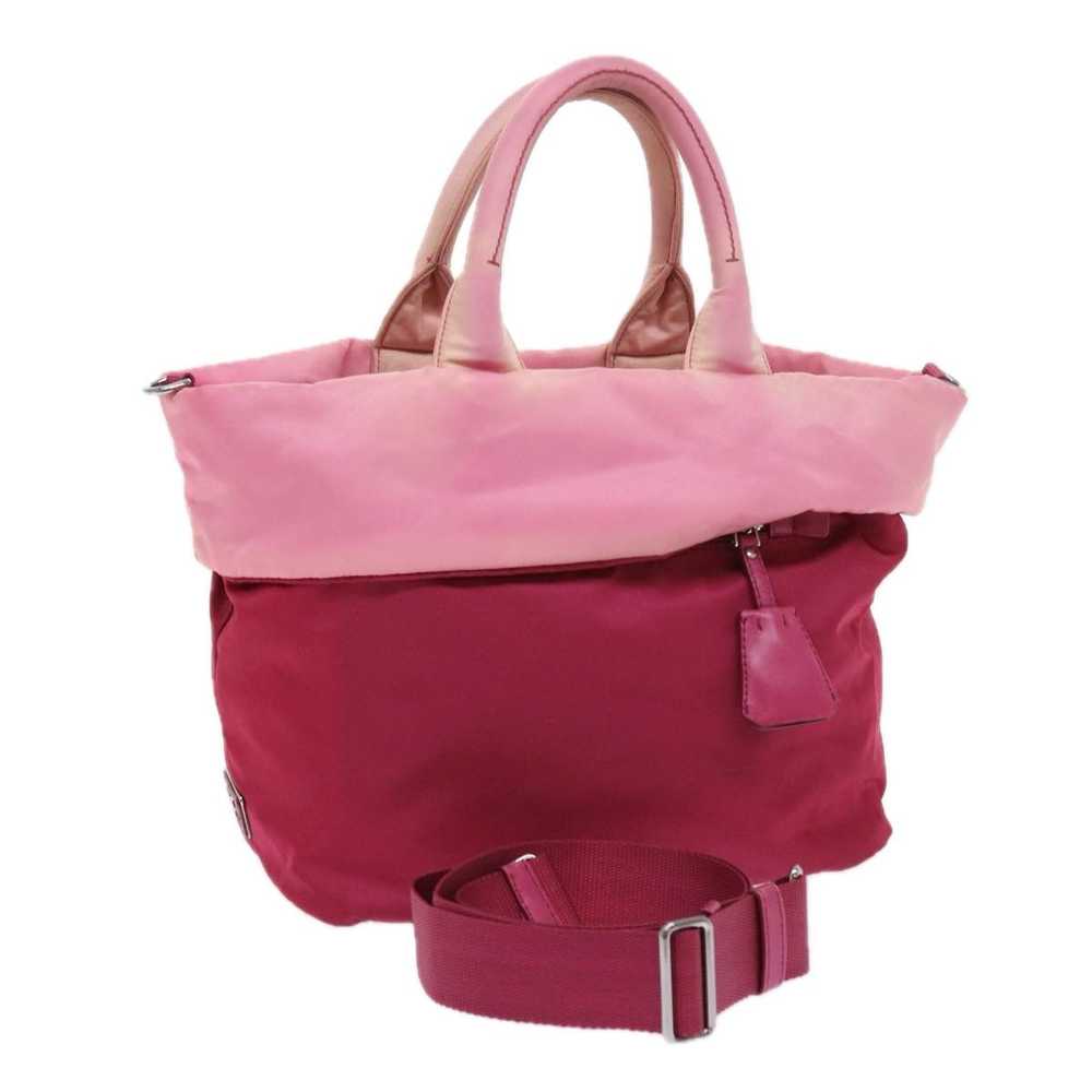 Prada Cabas Pink Synthetic Handbag (Pre-Owned) - image 8