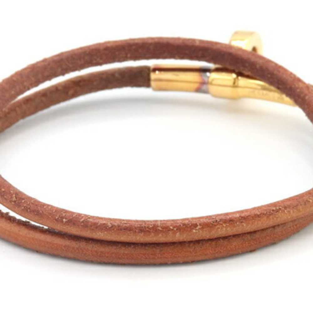 Hermes Hermes Bracelet Double Kelly Natural Leath… - image 2