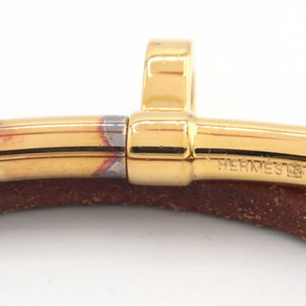 Hermes Hermes Bracelet Double Kelly Natural Leath… - image 4