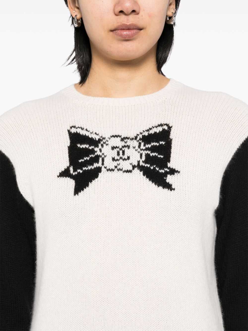 CHANEL Pre-Owned 1995 knit sweater - White - image 5