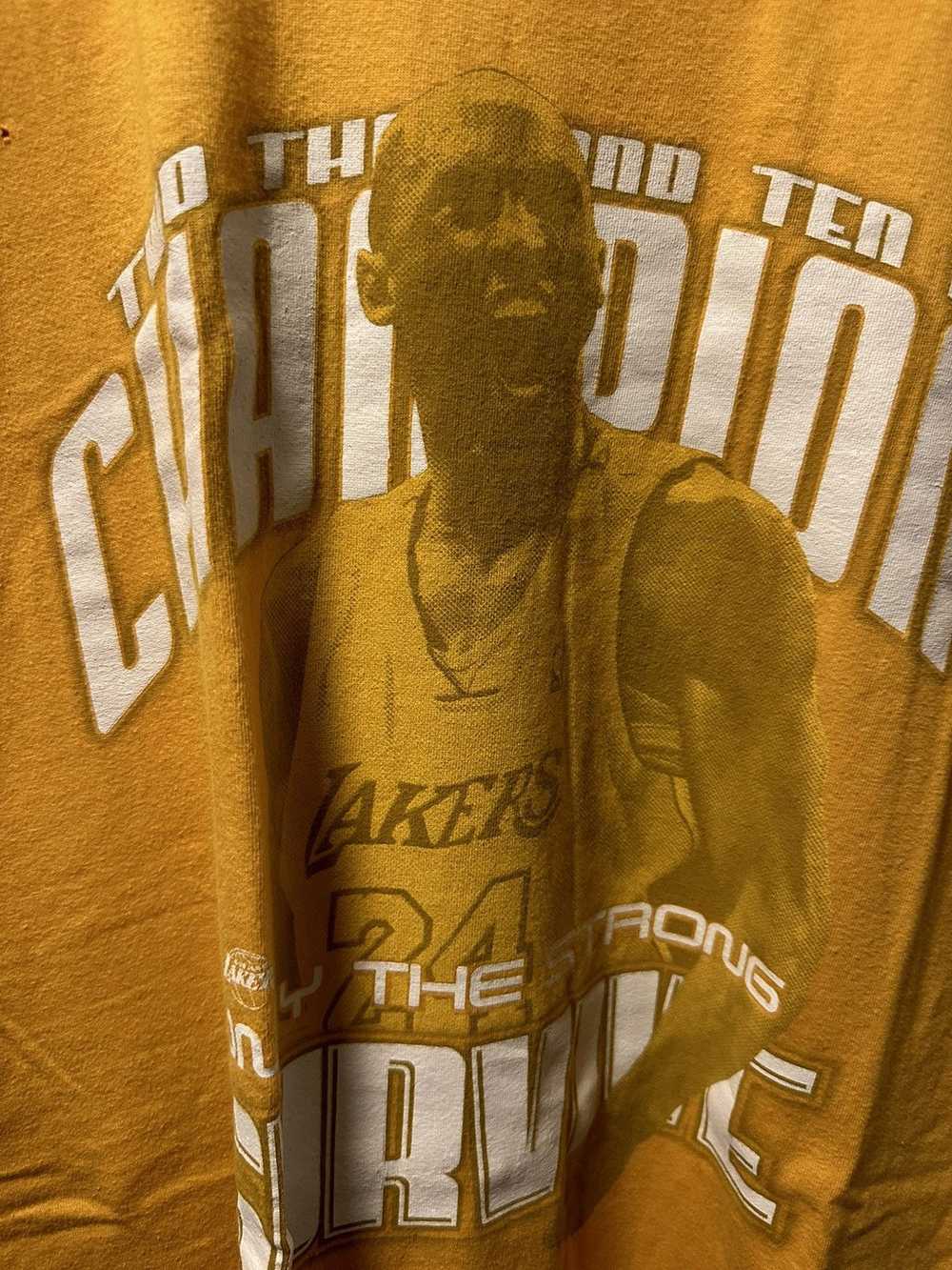 NBA × Vintage Kobe Bryant 2010 Championship shirt - image 2