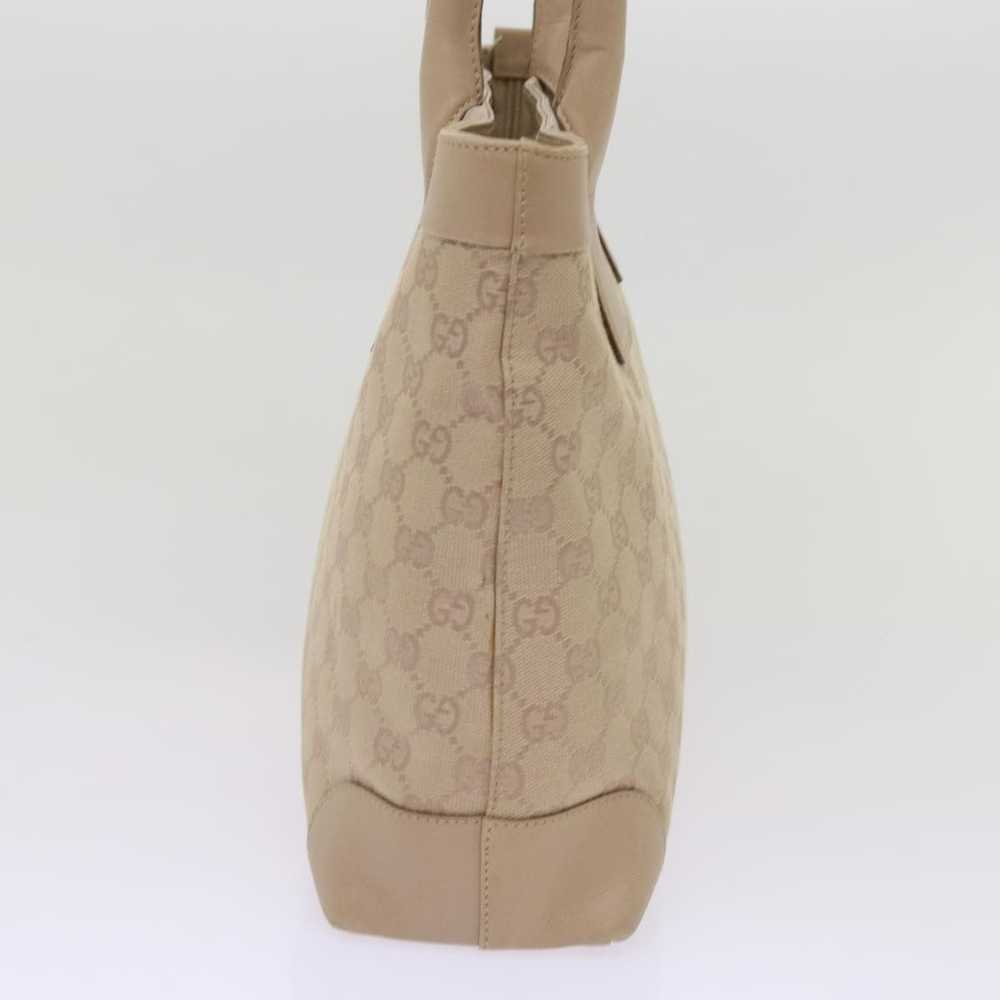 Gucci Gg Canvas Beige Canvas Tote Bag (Pre-Owned) - image 4