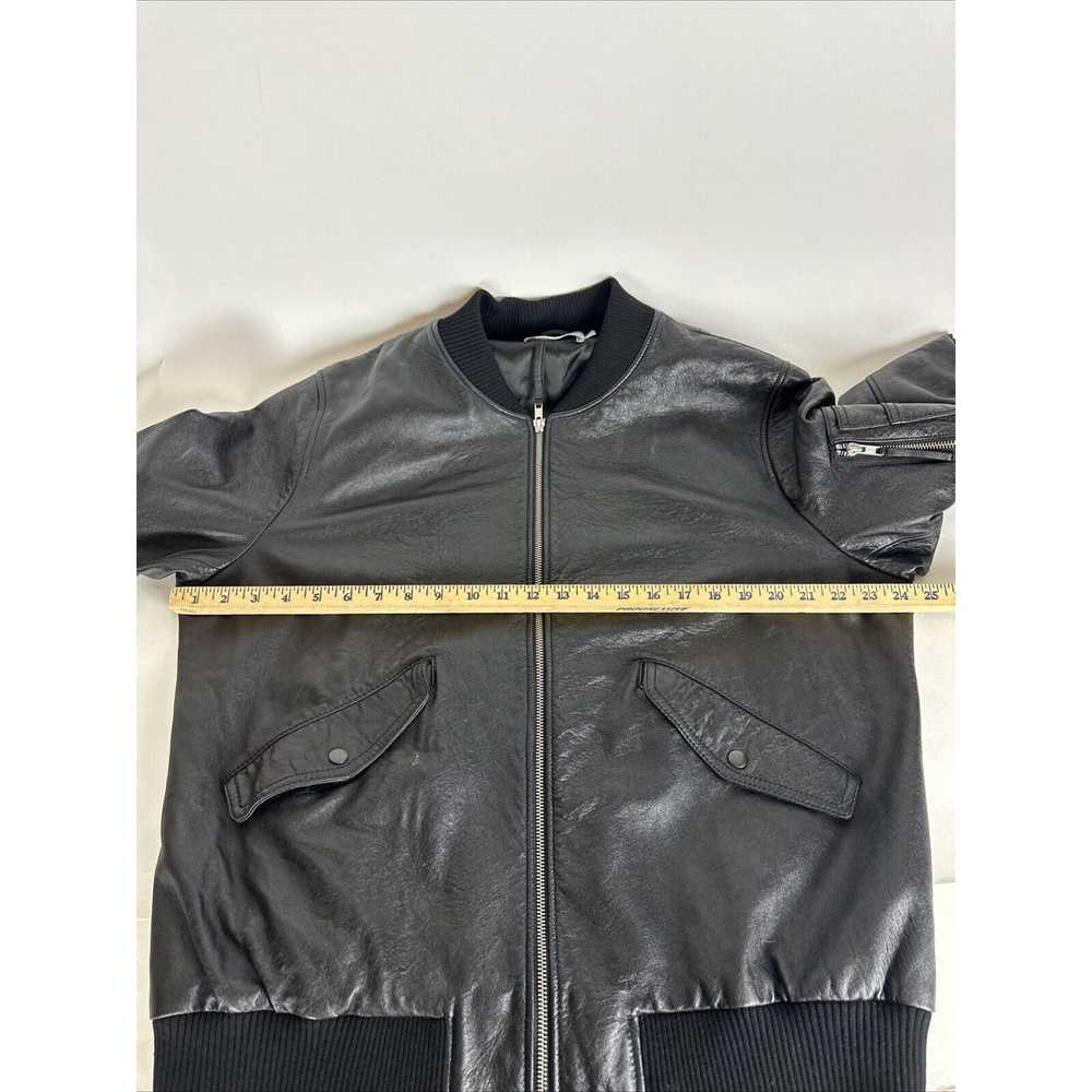 Vince Vince. Men’s Varsity Leather Bomber Jacket … - image 3