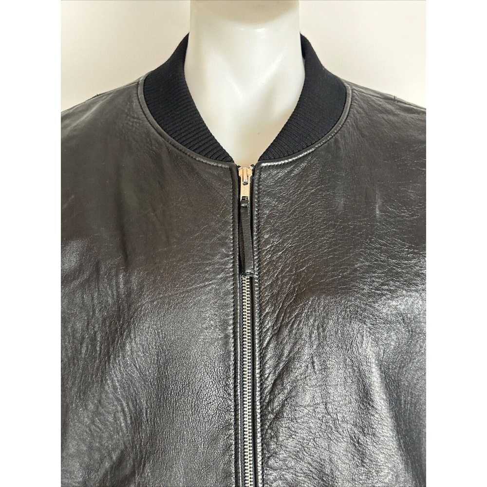 Vince Vince. Men’s Varsity Leather Bomber Jacket … - image 9