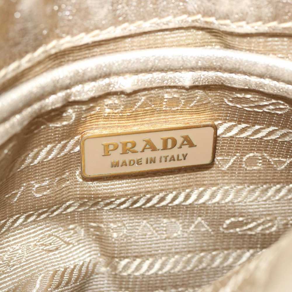 Prada Saffiano Gold Leather Shoulder Bag (Pre-Own… - image 7