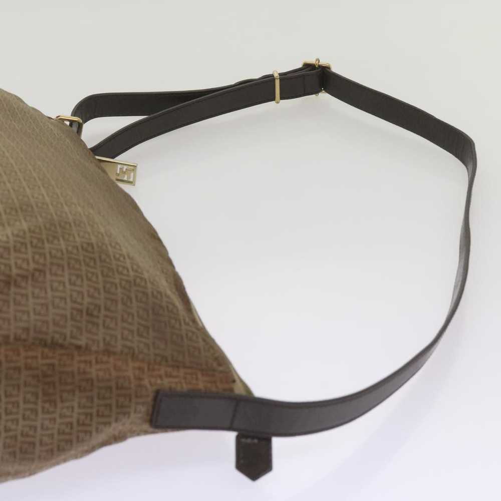 Fendi Zucchino Brown Canvas Shoulder Bag (Pre-Own… - image 12