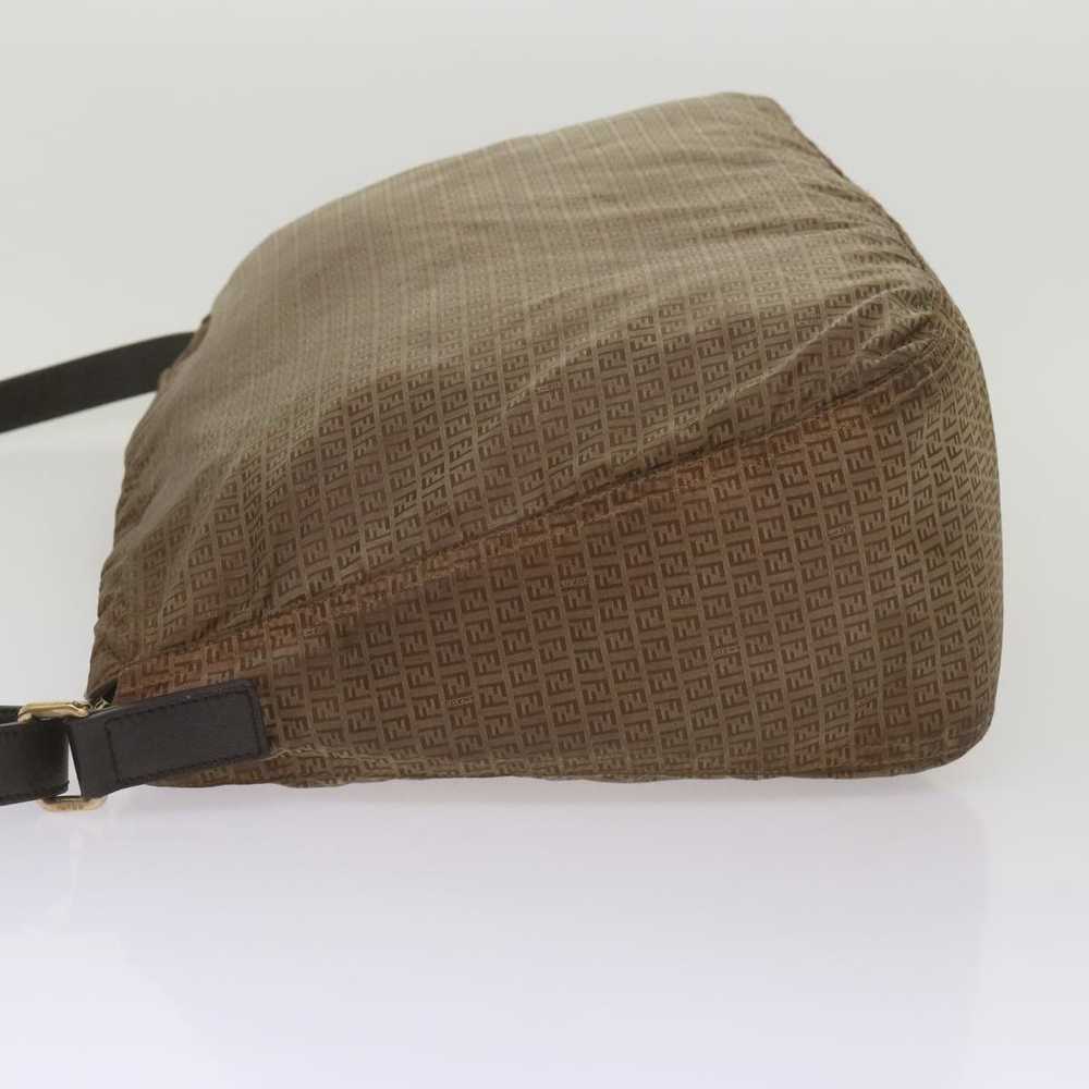 Fendi Zucchino Brown Canvas Shoulder Bag (Pre-Own… - image 9