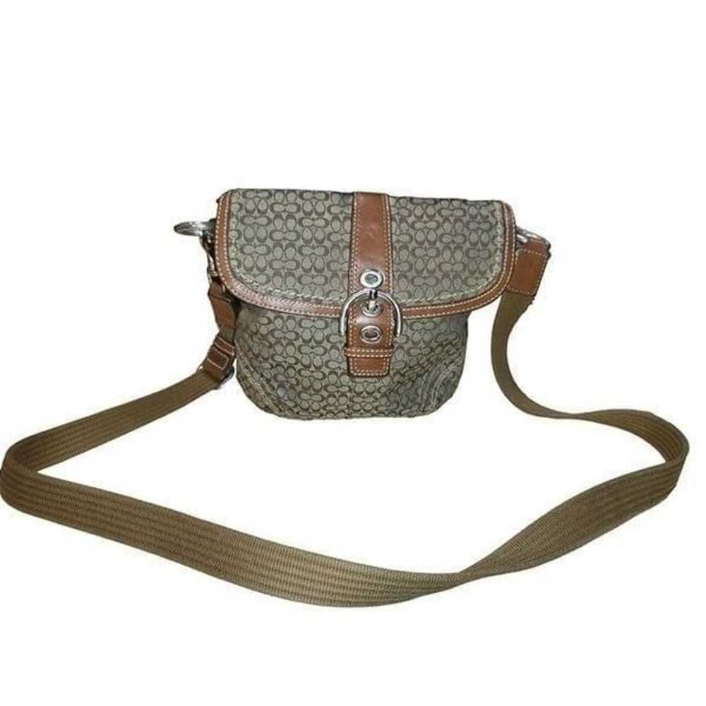 Vintage Coach Crossbody Bag Women Small Geometric… - image 1