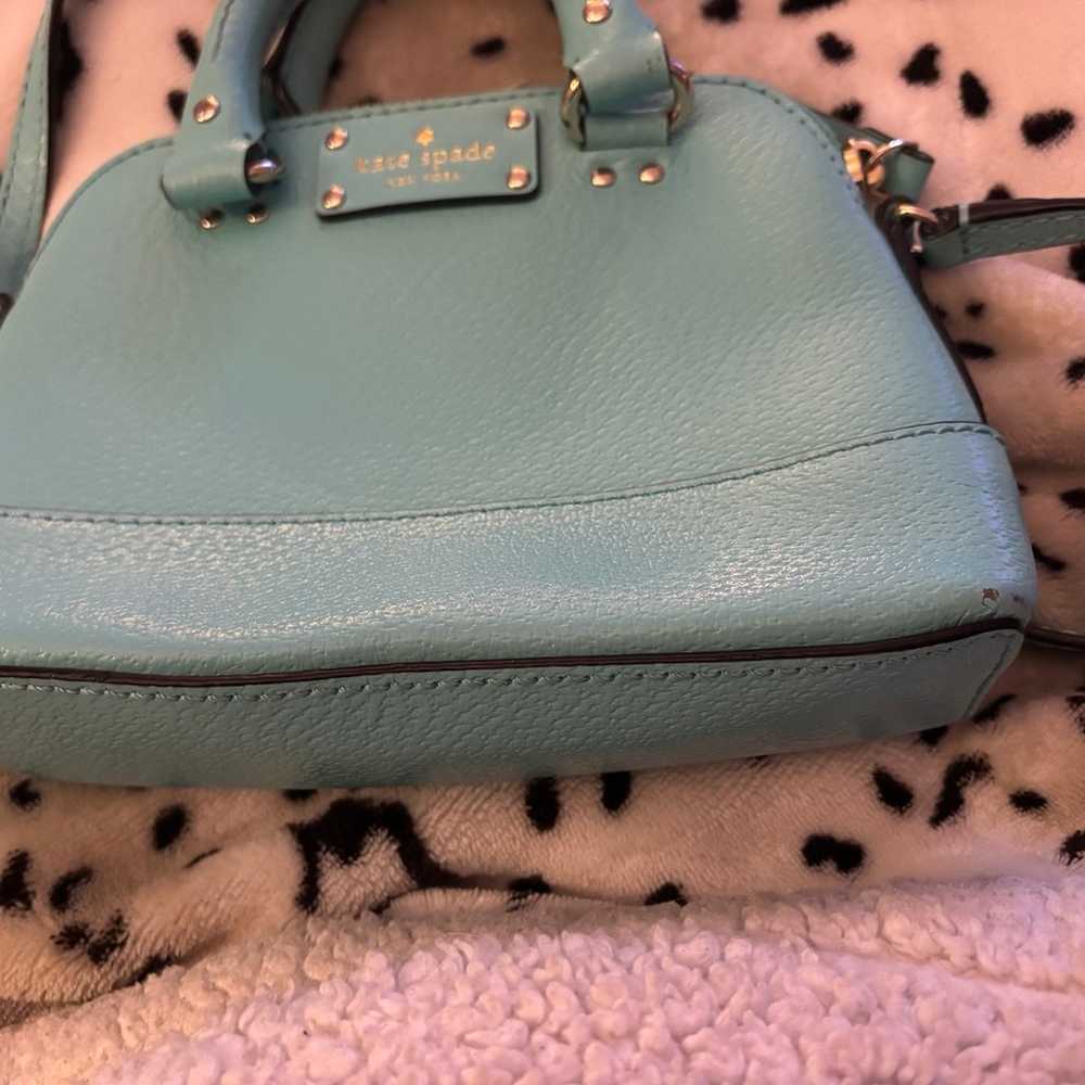 Kate Spade CoralBlue leather Wellesley Rachel sma… - image 5