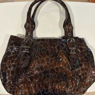 stuart weitzman crocodile leather purse