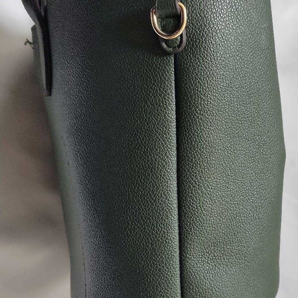 Grove Green Synthetic Leather Tote Bag - image 11