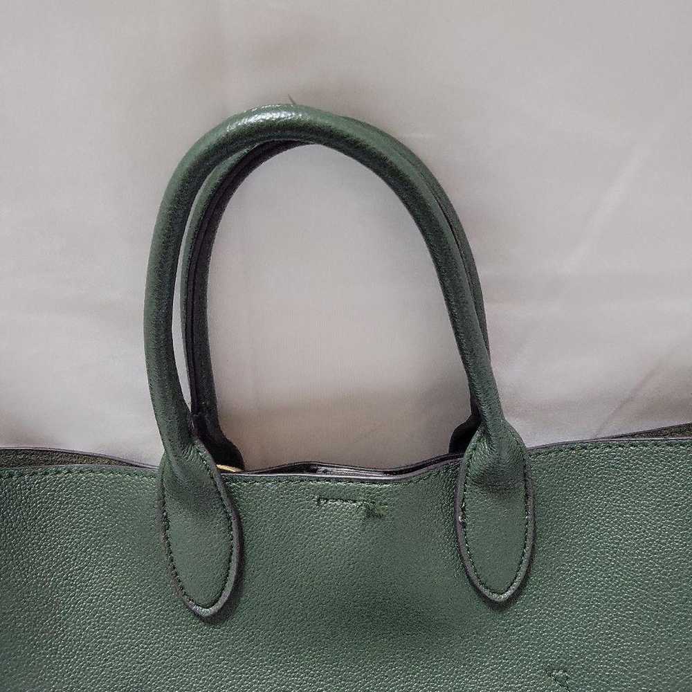 Grove Green Synthetic Leather Tote Bag - image 2