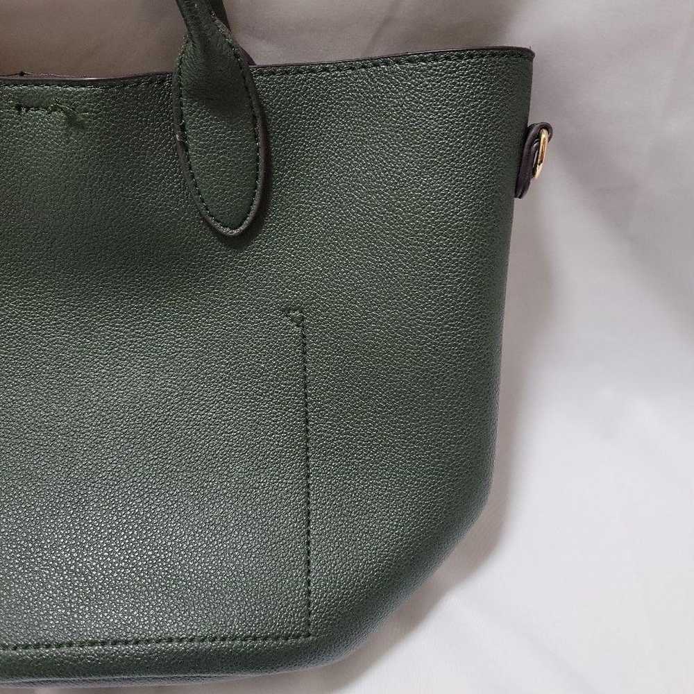 Grove Green Synthetic Leather Tote Bag - image 4