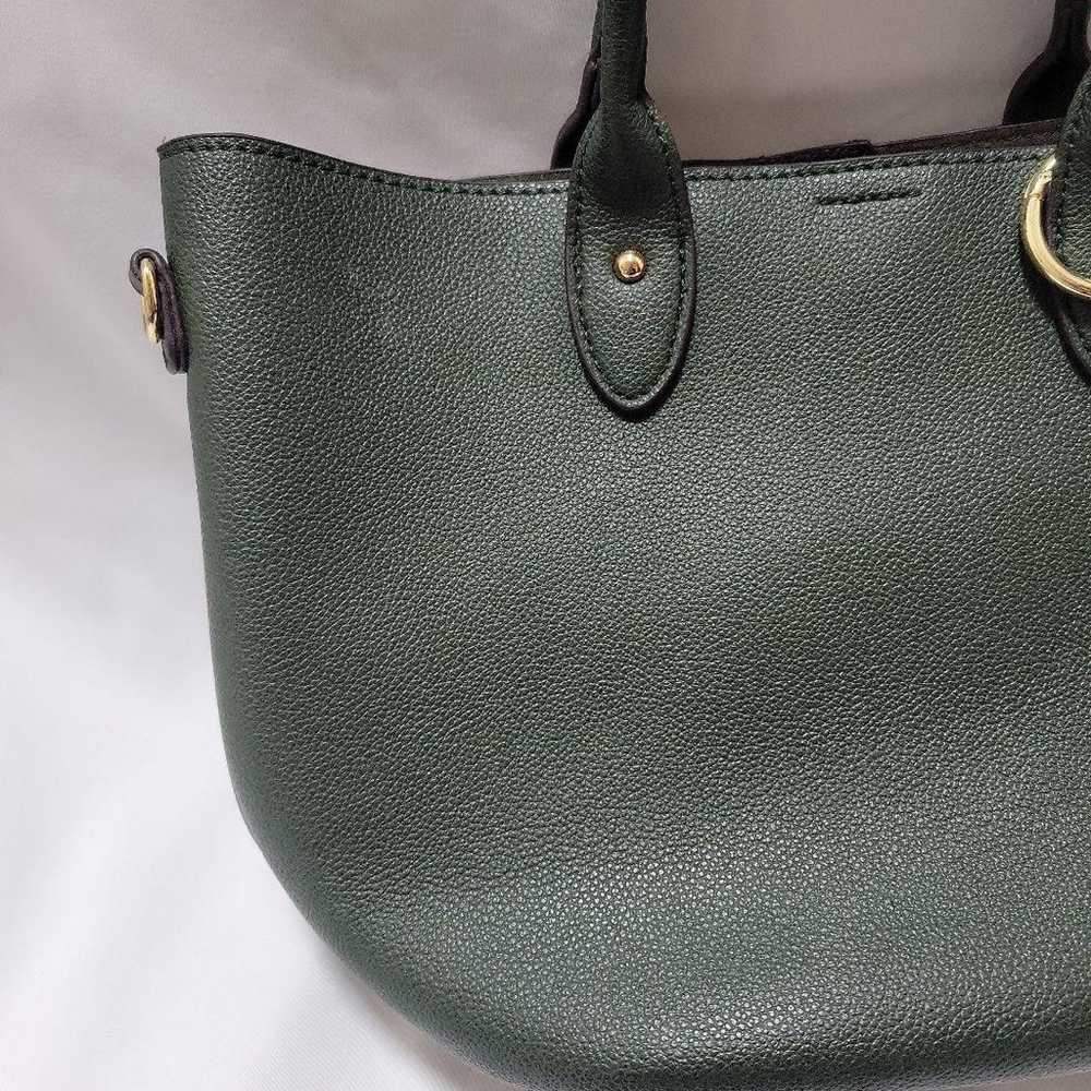 Grove Green Synthetic Leather Tote Bag - image 7