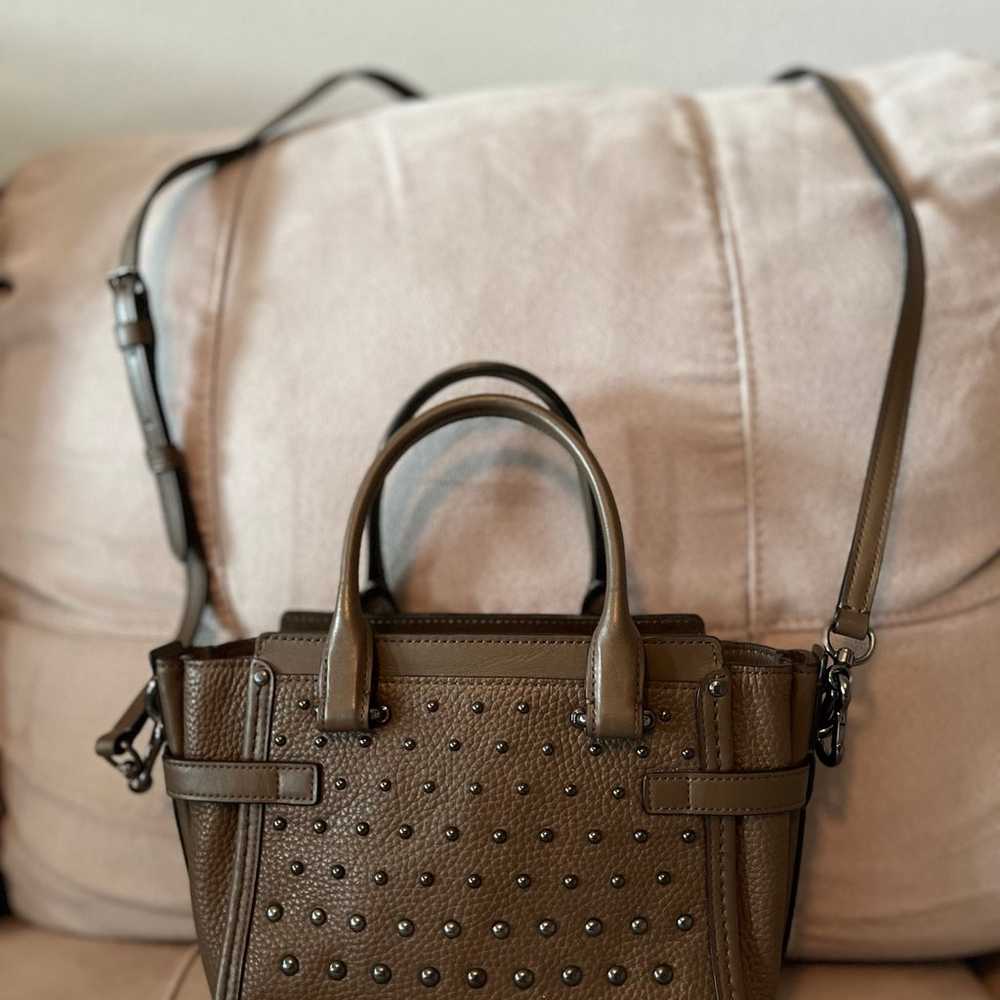 Coach bag with Gunmetal studs. - image 3