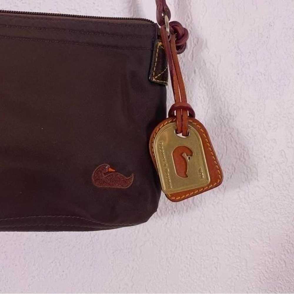 Dooney & Bourke Brown Nylon and Leather Small Cro… - image 4