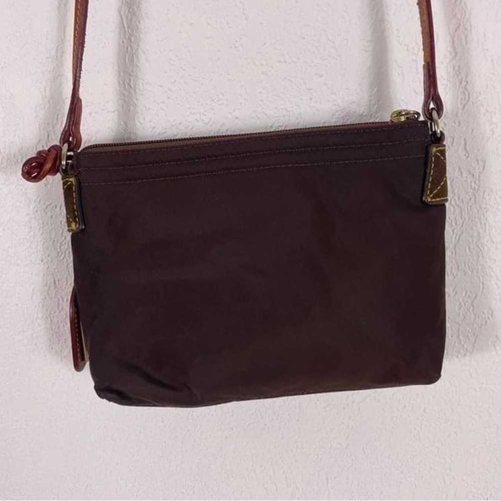 Dooney & Bourke Brown Nylon and Leather Small Cro… - image 5