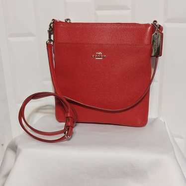 Coach Kitt Messenger Crossbody Bag - RED with Acc… - image 1