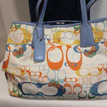 Coach Multicolored  Butterfly Shoulder Bag