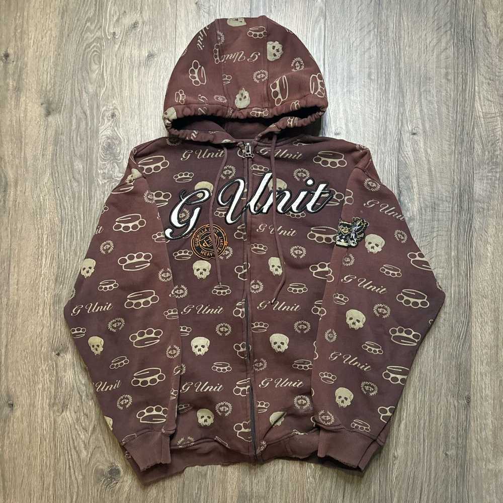 50 Cent × G Unit vintage y2k g-unit aop skull ful… - image 1