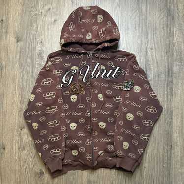 50 Cent × G Unit vintage y2k g-unit aop skull ful… - image 1