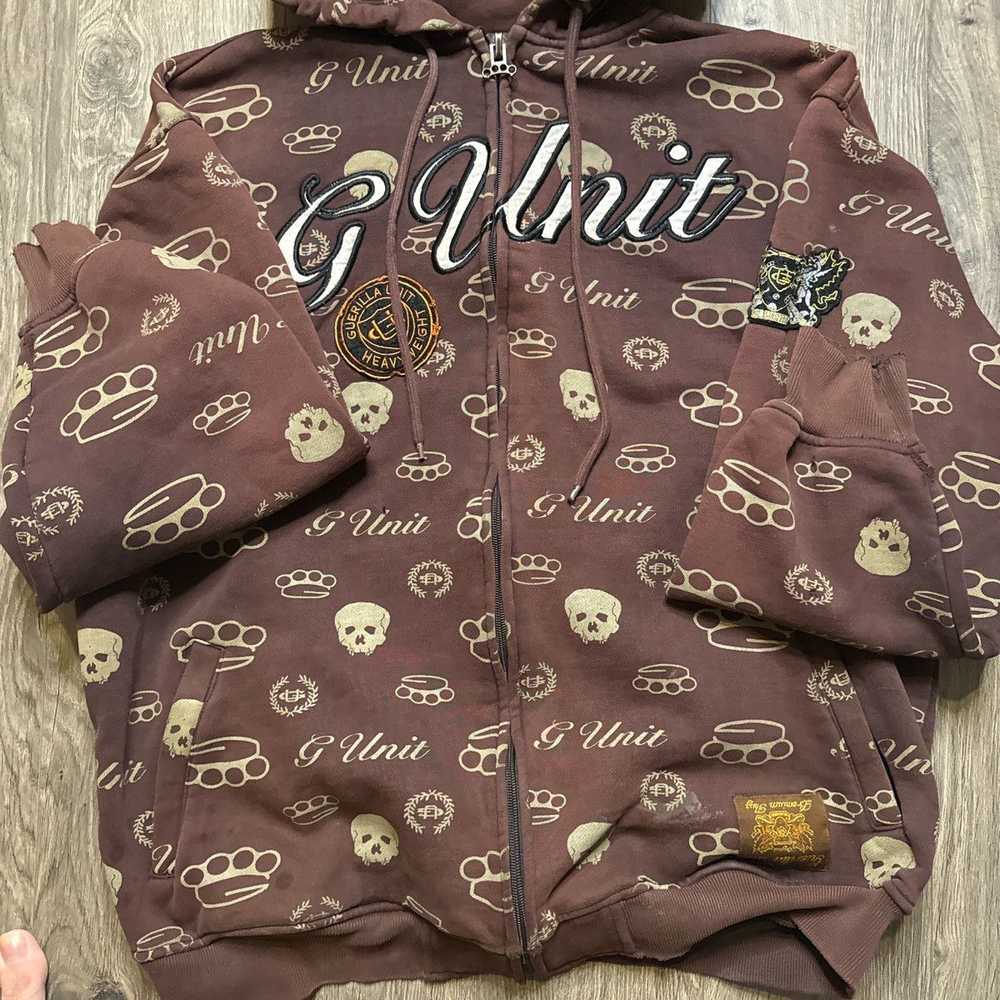 50 Cent × G Unit vintage y2k g-unit aop skull ful… - image 4