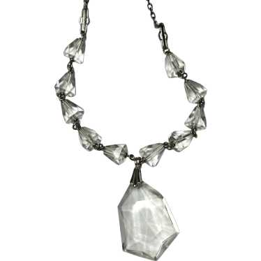 Art Deco Rock Crystal Sterling