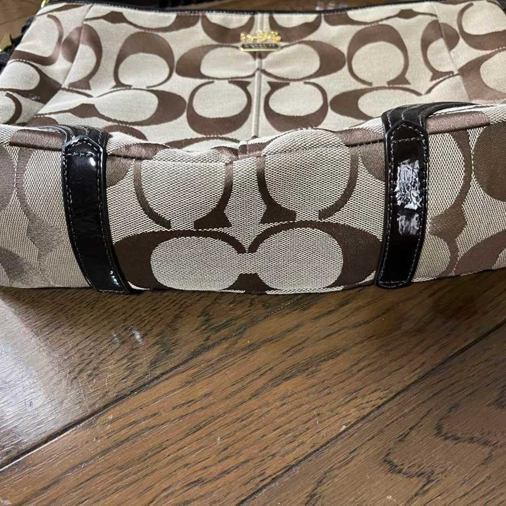 Coach Logo Pattern Bag Beige/Brown - image 3