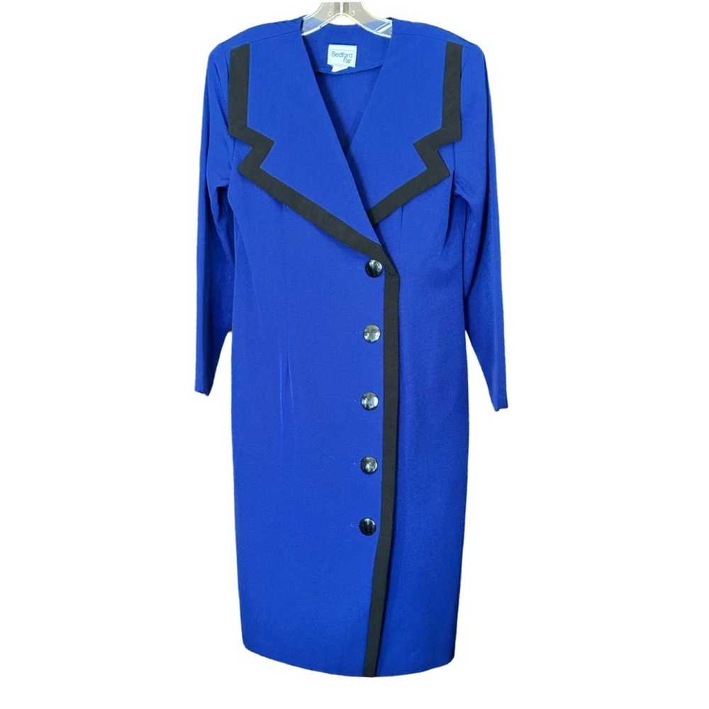 Brand Vintage 80’s Bedford Fair Cobalt Blue And B… - image 1