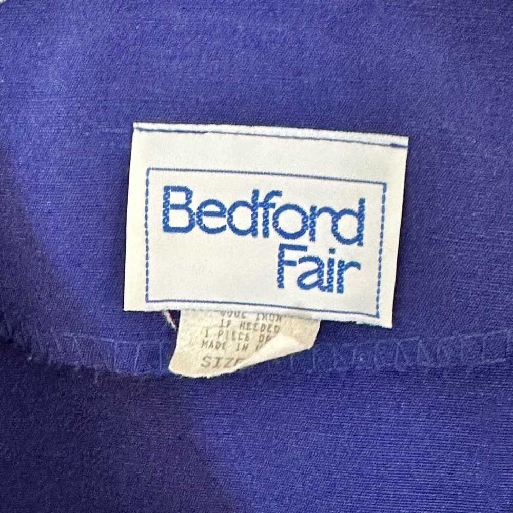 Brand Vintage 80’s Bedford Fair Cobalt Blue And B… - image 3