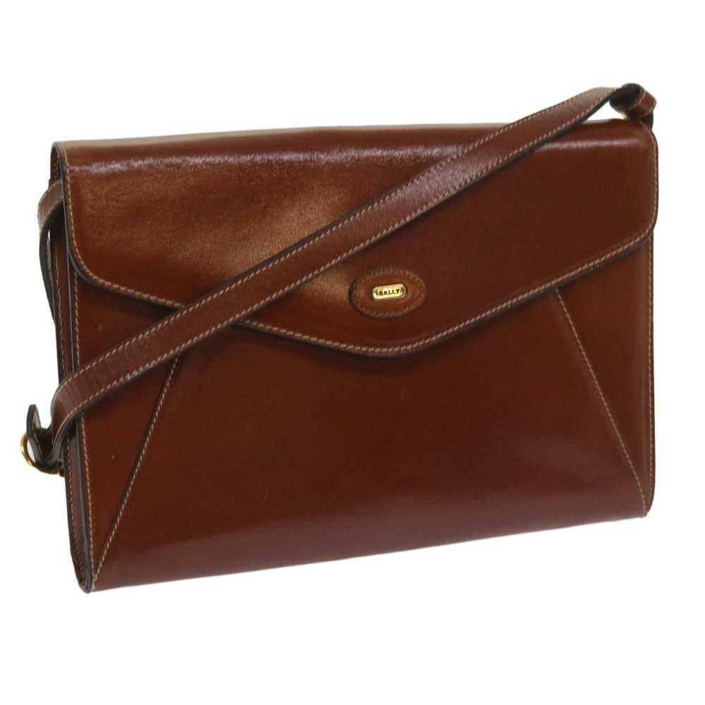 Bally Brown Leather Shoulder Bag (Pre-Owned) - image 10