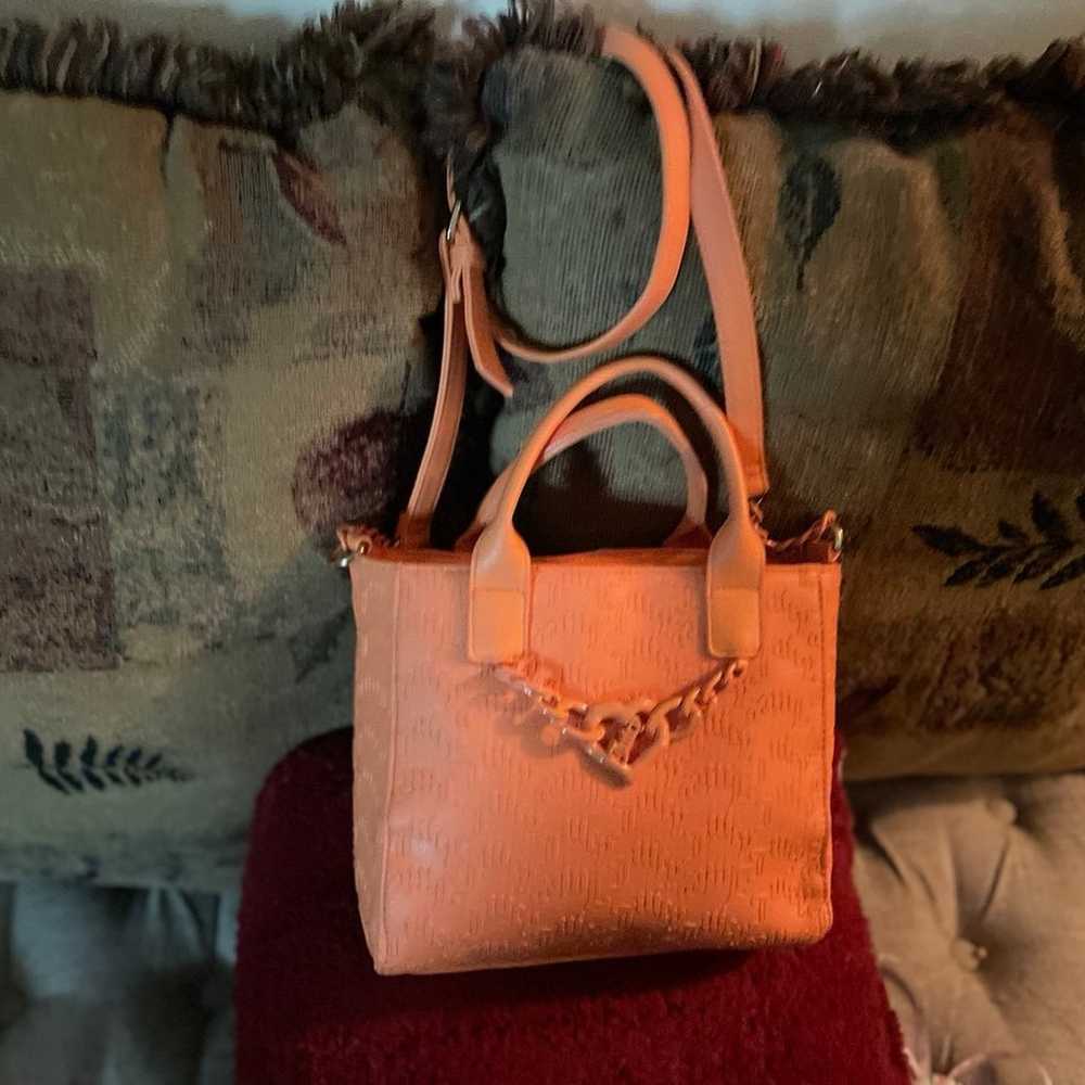 Ladies Juicy Couture shoulder purse orange handle… - image 2