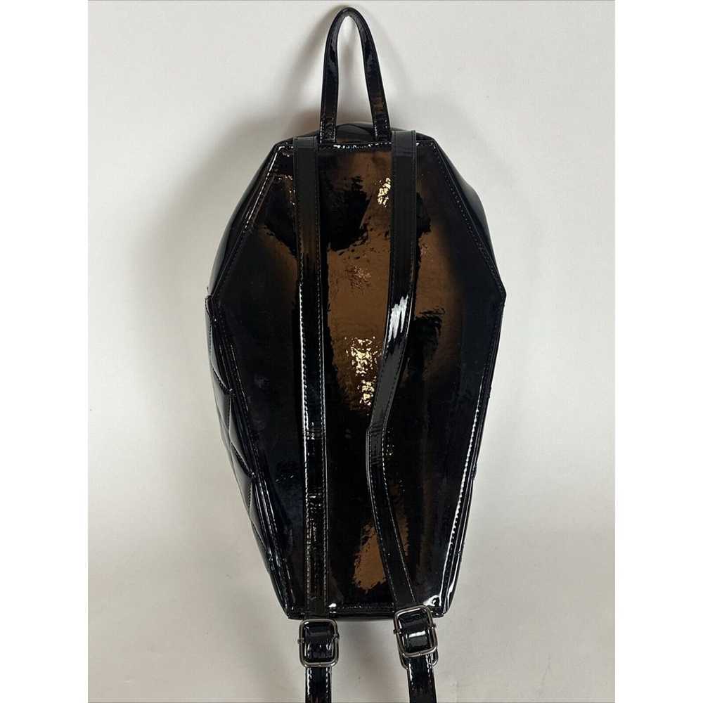 Rock Revel Vinyl Coffin Casket Gothic Backpack 14… - image 5